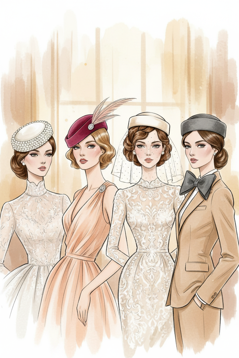Peinados con pamela para bodas: cómo llevar sombrero con estilo de invitada