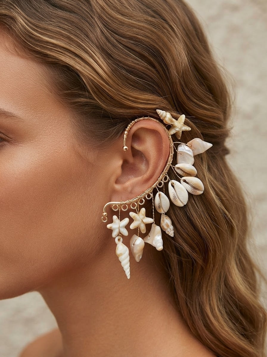 Ear Cuff Mar en Calma