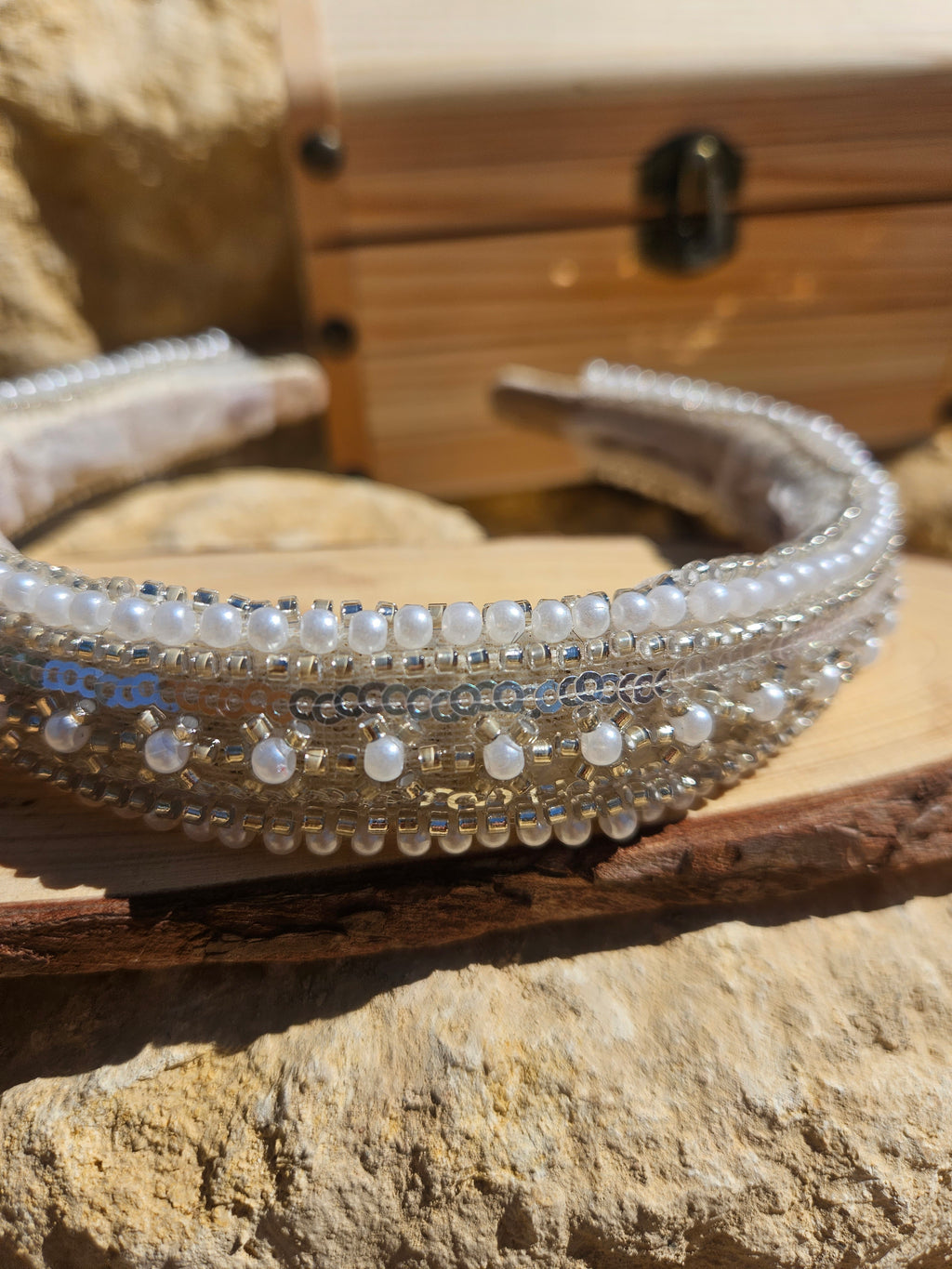 Diadema novia Sara