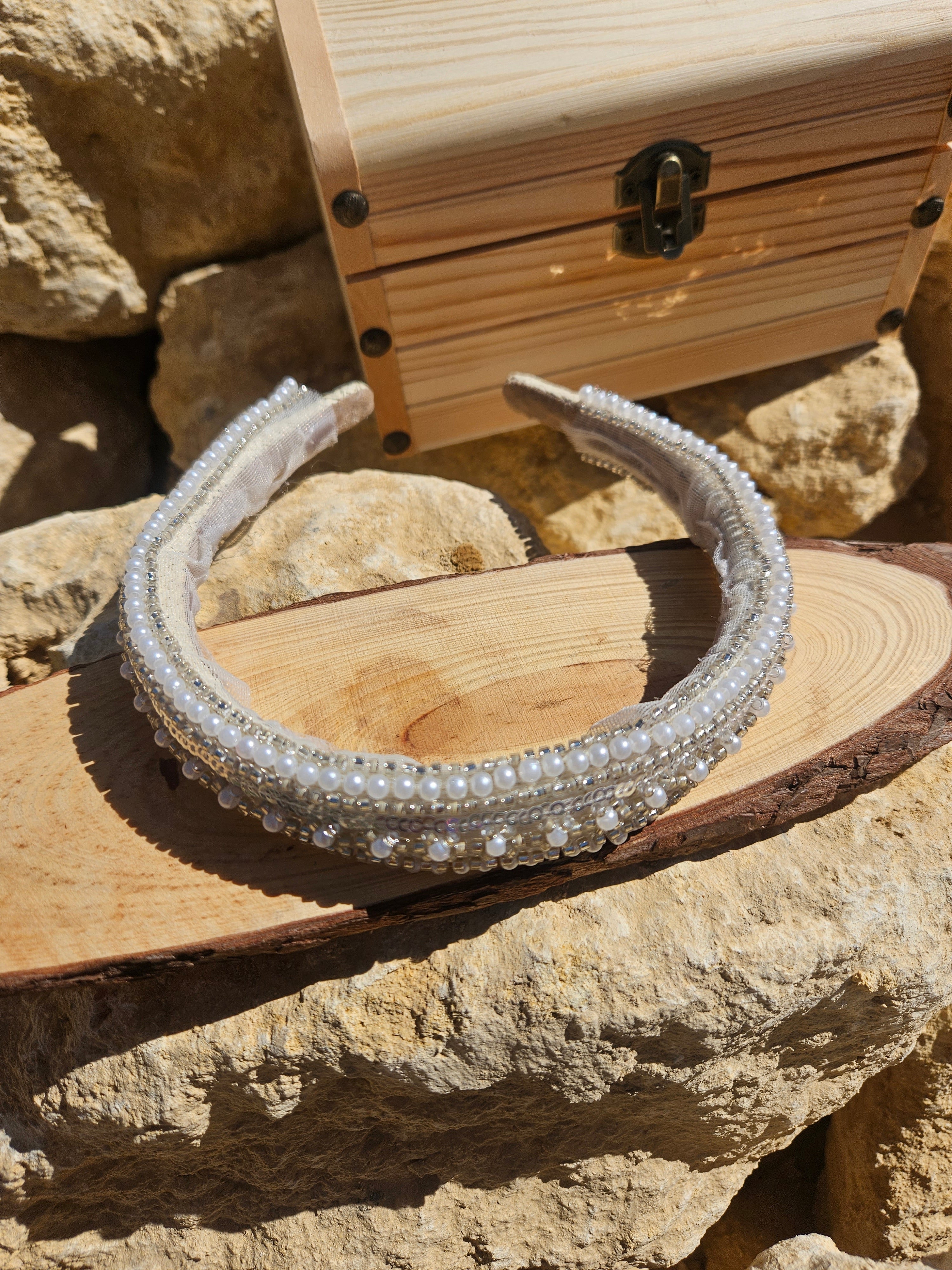 Diadema novia Sara