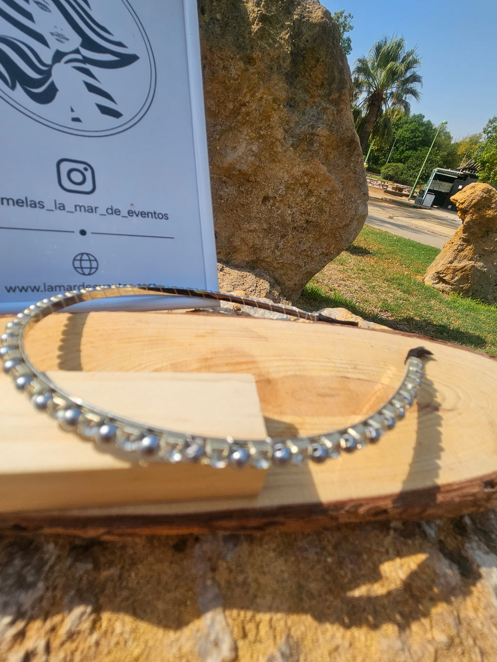 Diadema novia Paola