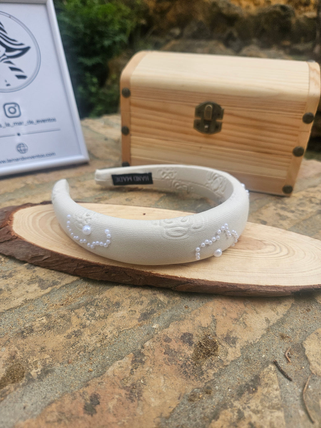Diadema novia Carlota