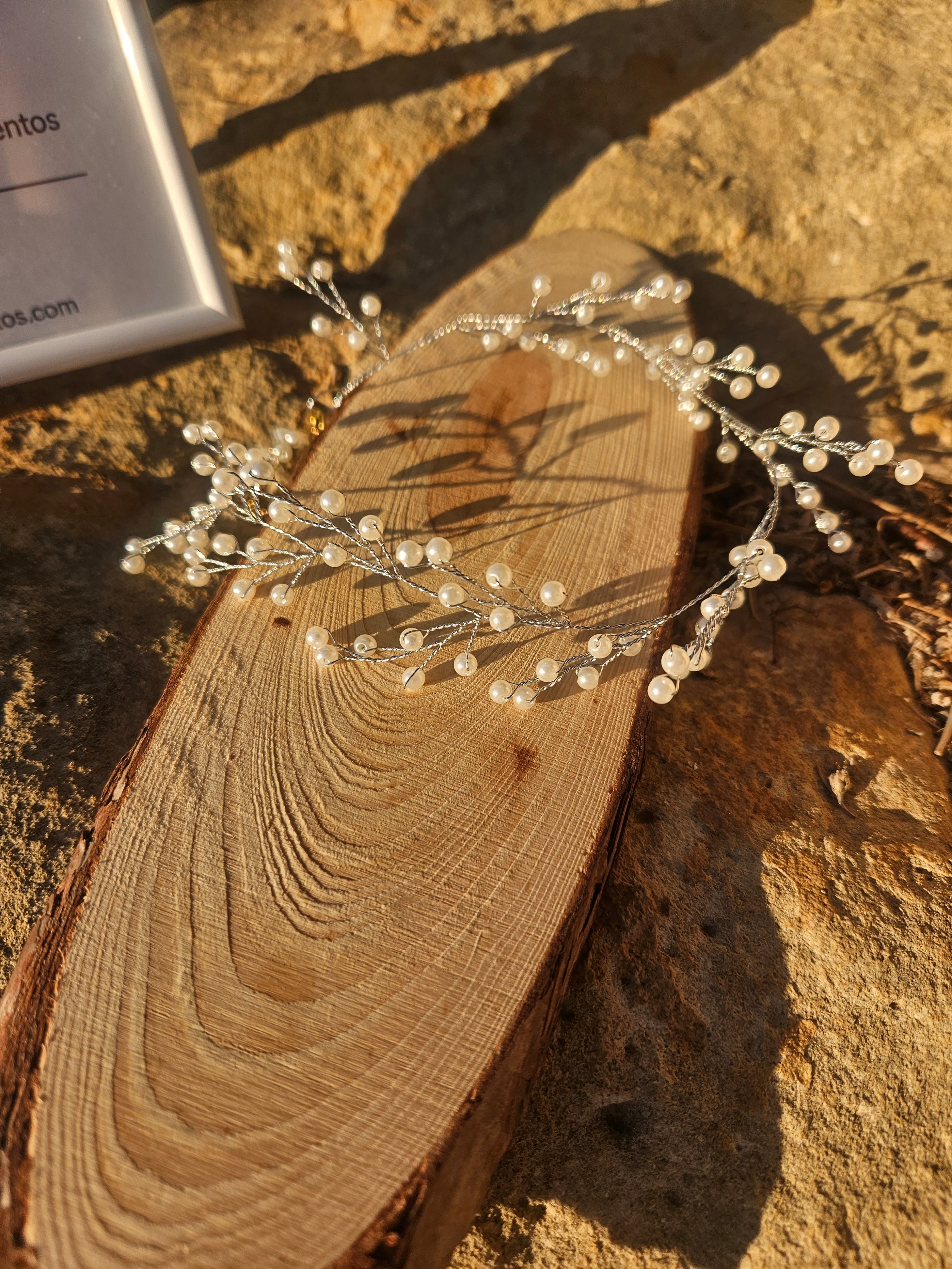 Choker enredadera plata