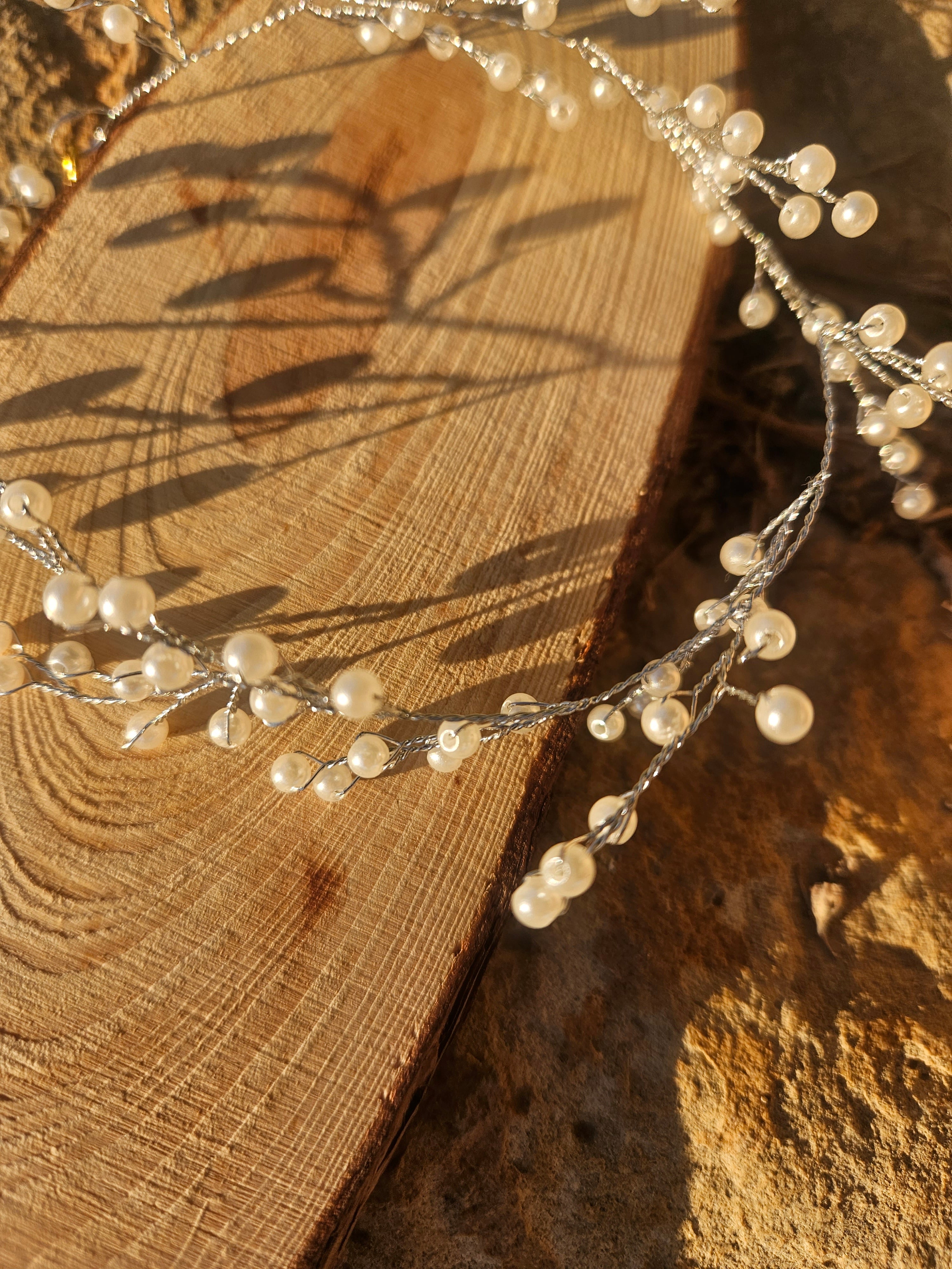 Choker enredadera plata