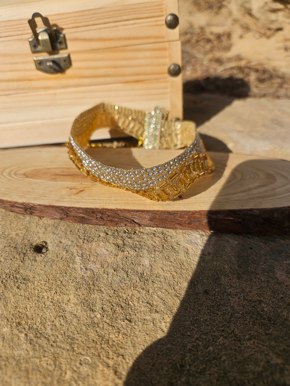 Choker oro y plata
