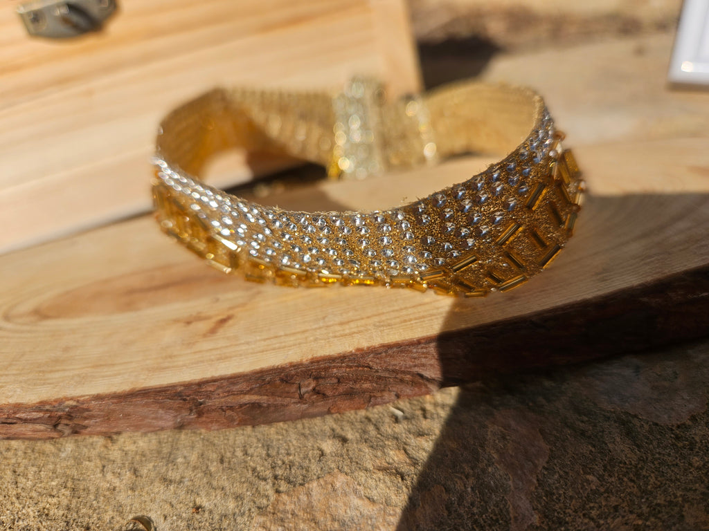 Choker oro y plata