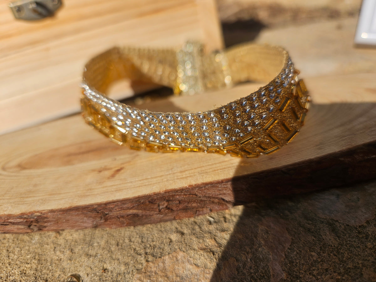 Choker oro y plata