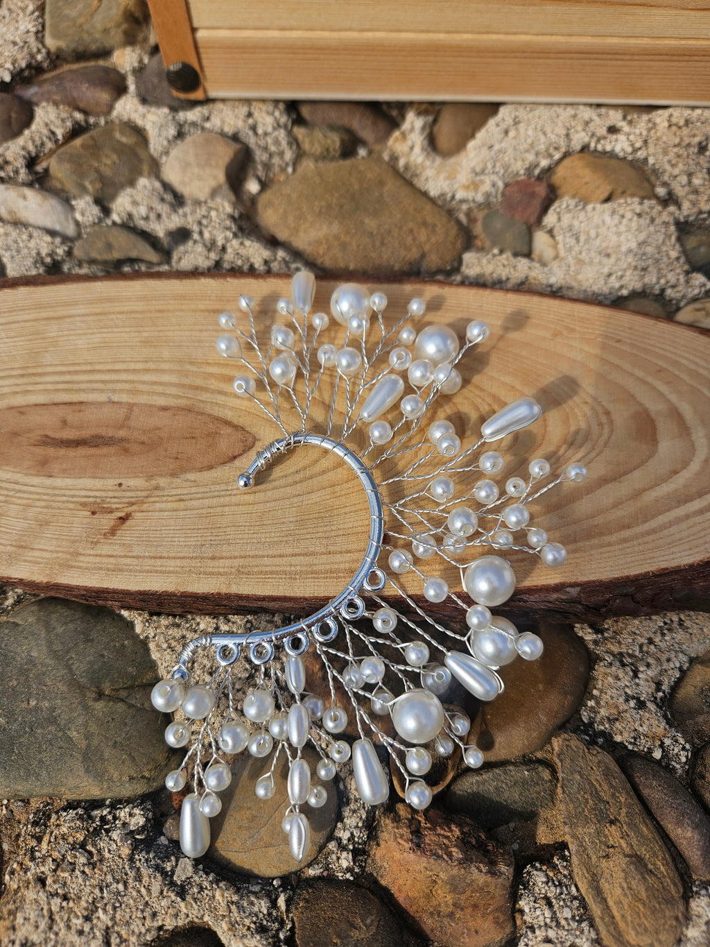 Ear Cuff Lluvia de perlas
