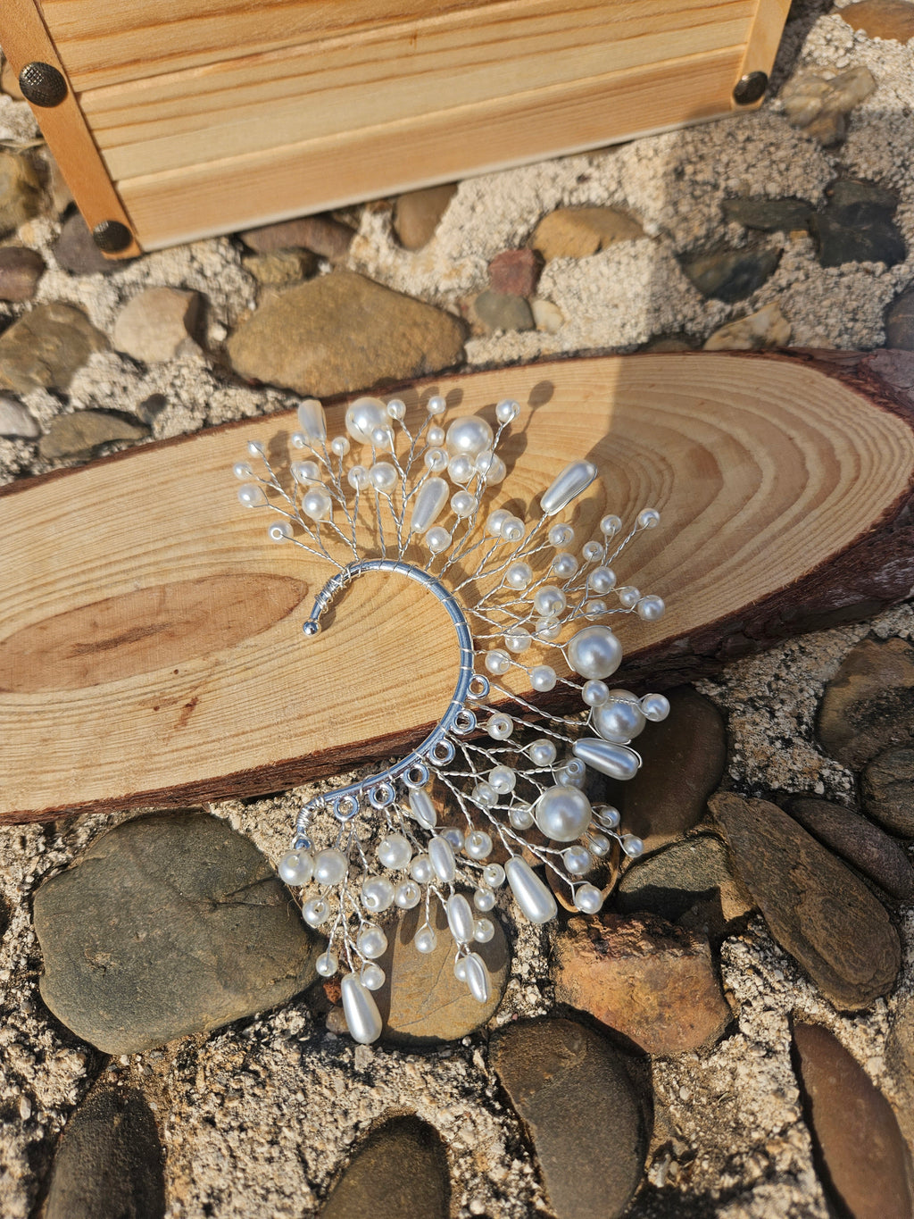 Ear Cuff Lluvia de perlas