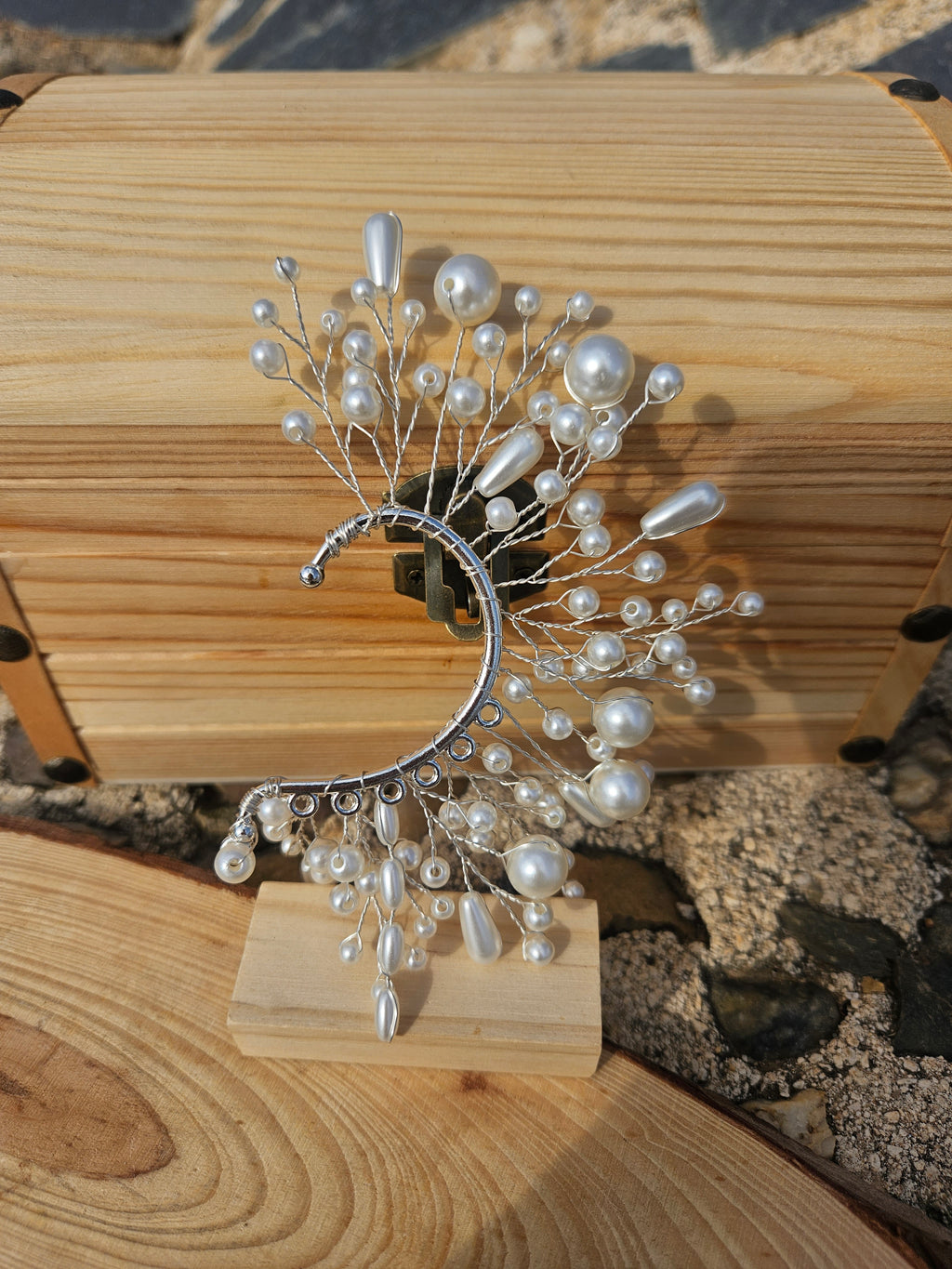 Ear Cuff Lluvia de perlas