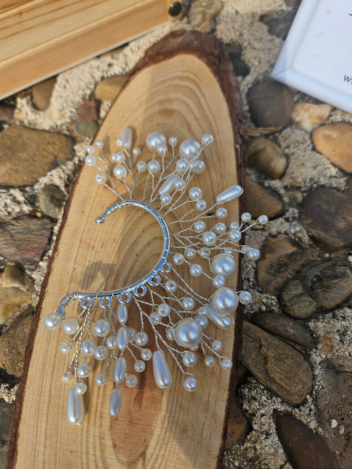 Ear Cuff Lluvia de perlas