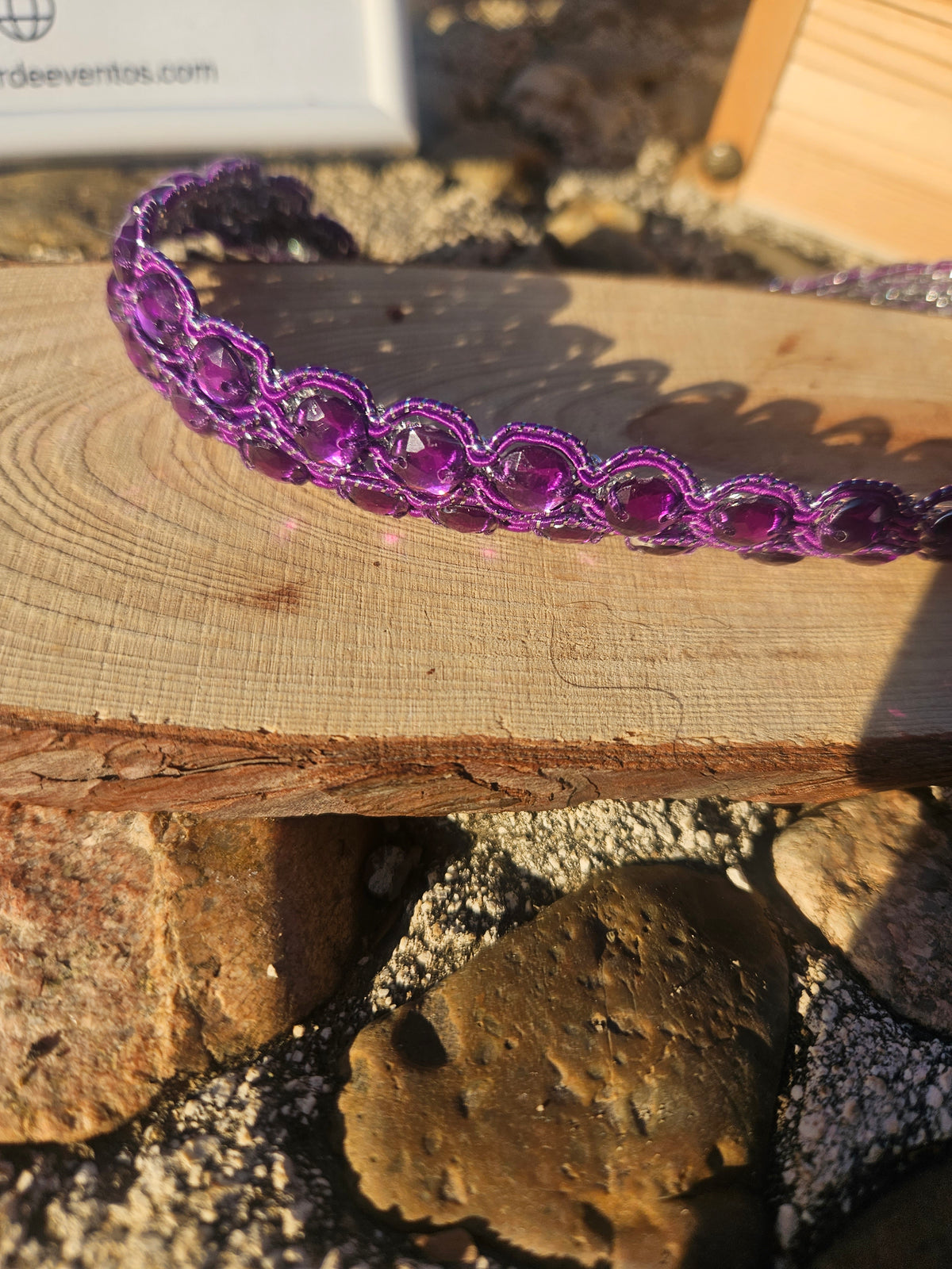 Choker Destellos Morados