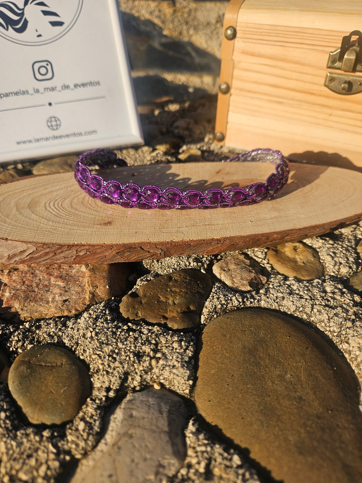Choker Destellos Morados