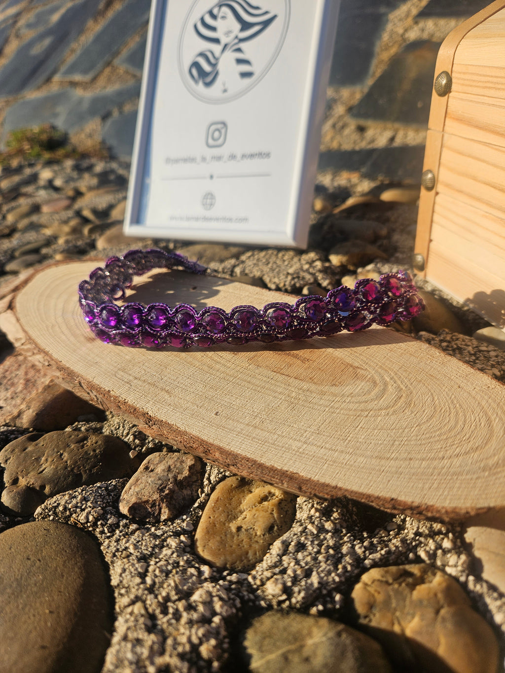 Choker Destellos Morados